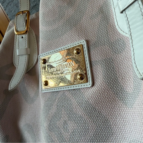 Louis Vuitton Marc Jacobs Monogram Tahitienne Cabas PM tote bag pink canvas 2008 - Picture 3 of 13